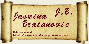 Jasmina Bratanović vizit kartica